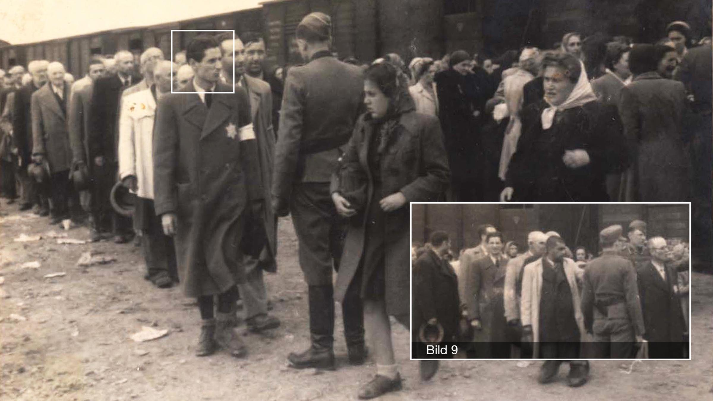 KZ Auschwitz-Birkenau - Bei diesem Transport werden Frauen und Männer zugleich selektiert