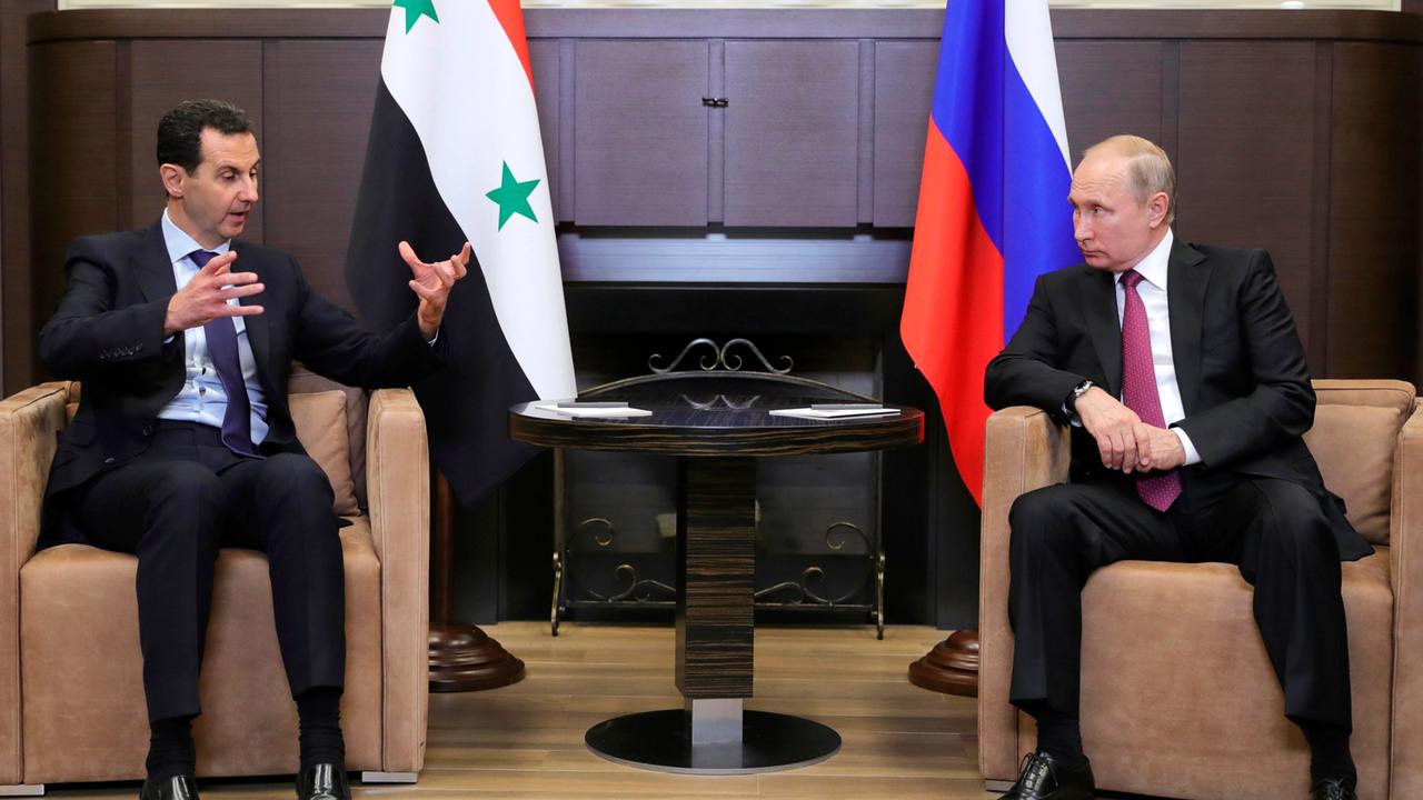 Treffen In Sotschi Putin Gespräche Mit Assad Zdfheute