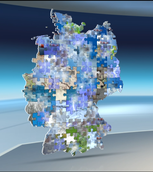 Grafik Puzzleteile, Wetter Puzzle Deutschland, Katja Horneffer 