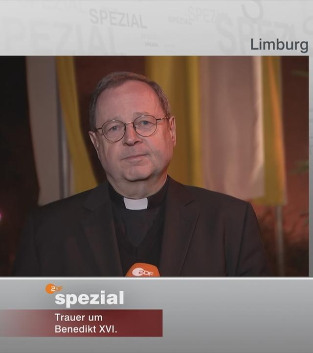 Andreas Klinner im Gespräch mit Bischof Georg Bätzing