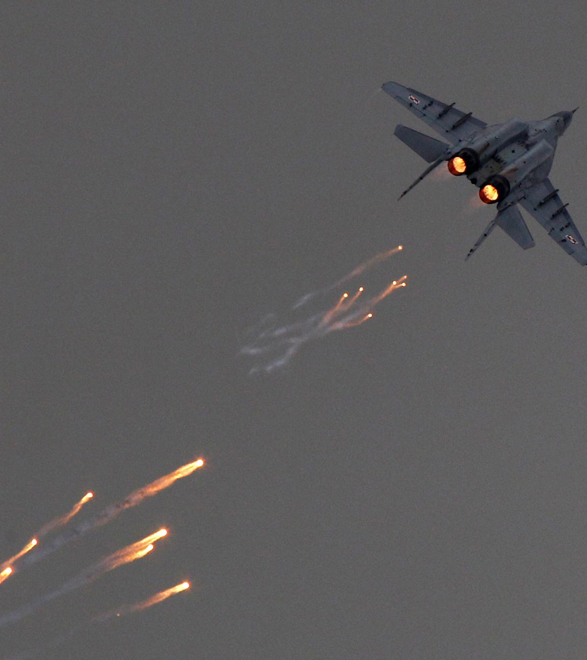 16.03.2023, Radom, Polen: Ein polnischer Kampfjet des Typ MiG-29.