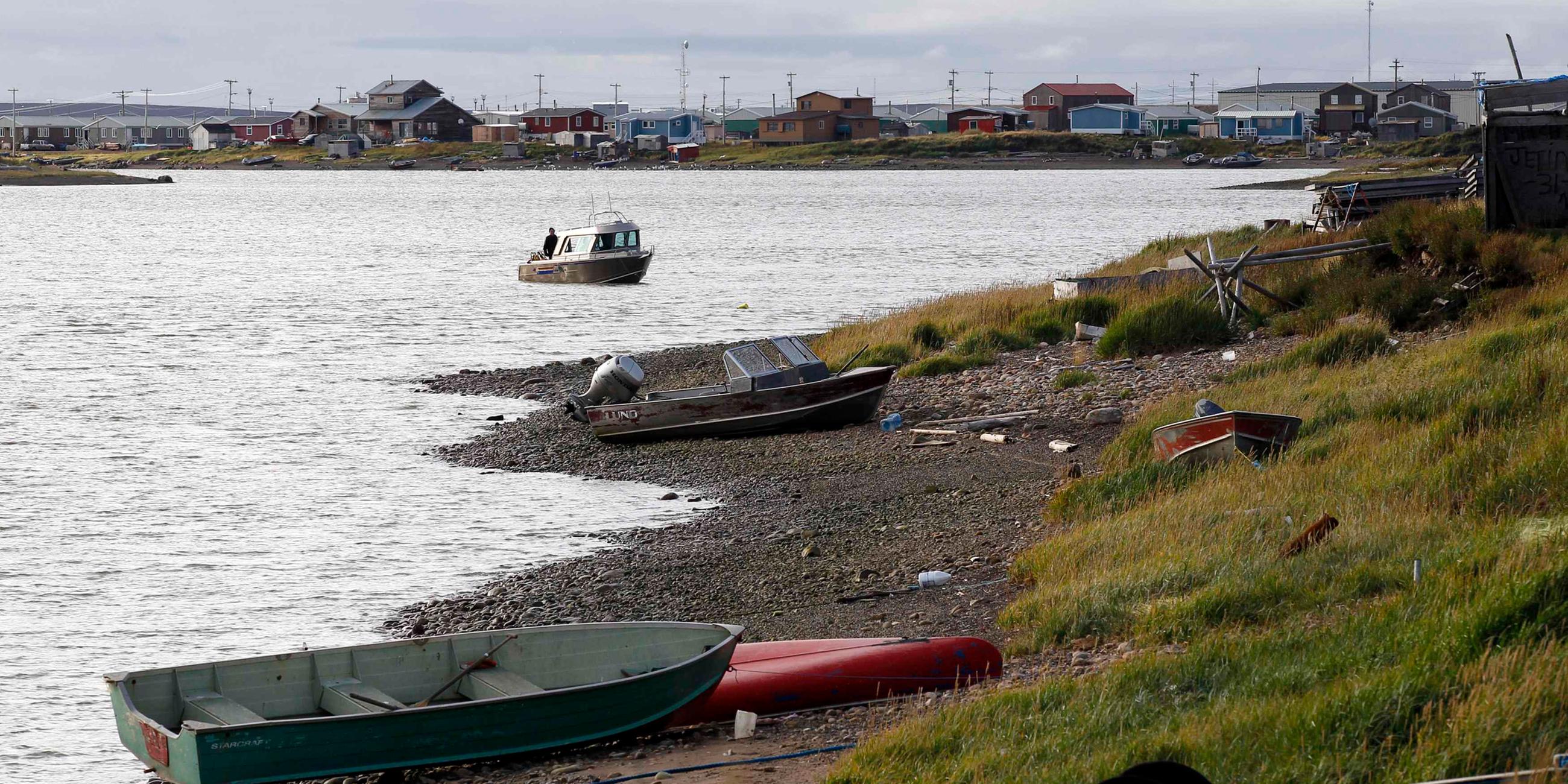 Tuktoyaktuk - Landschaft des kanadischen Dorfes