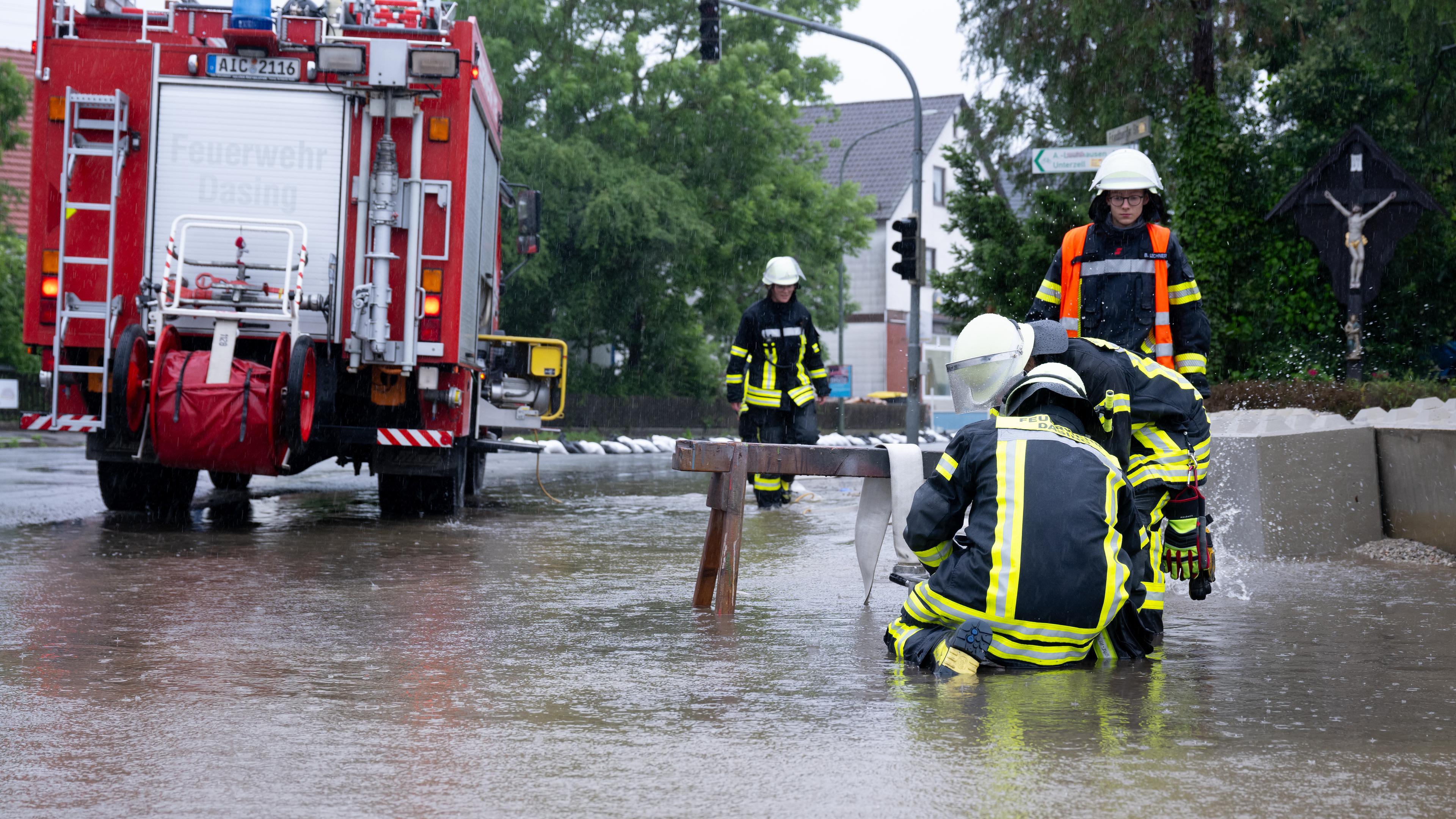 Hochwasser in Bayern - Dasing
