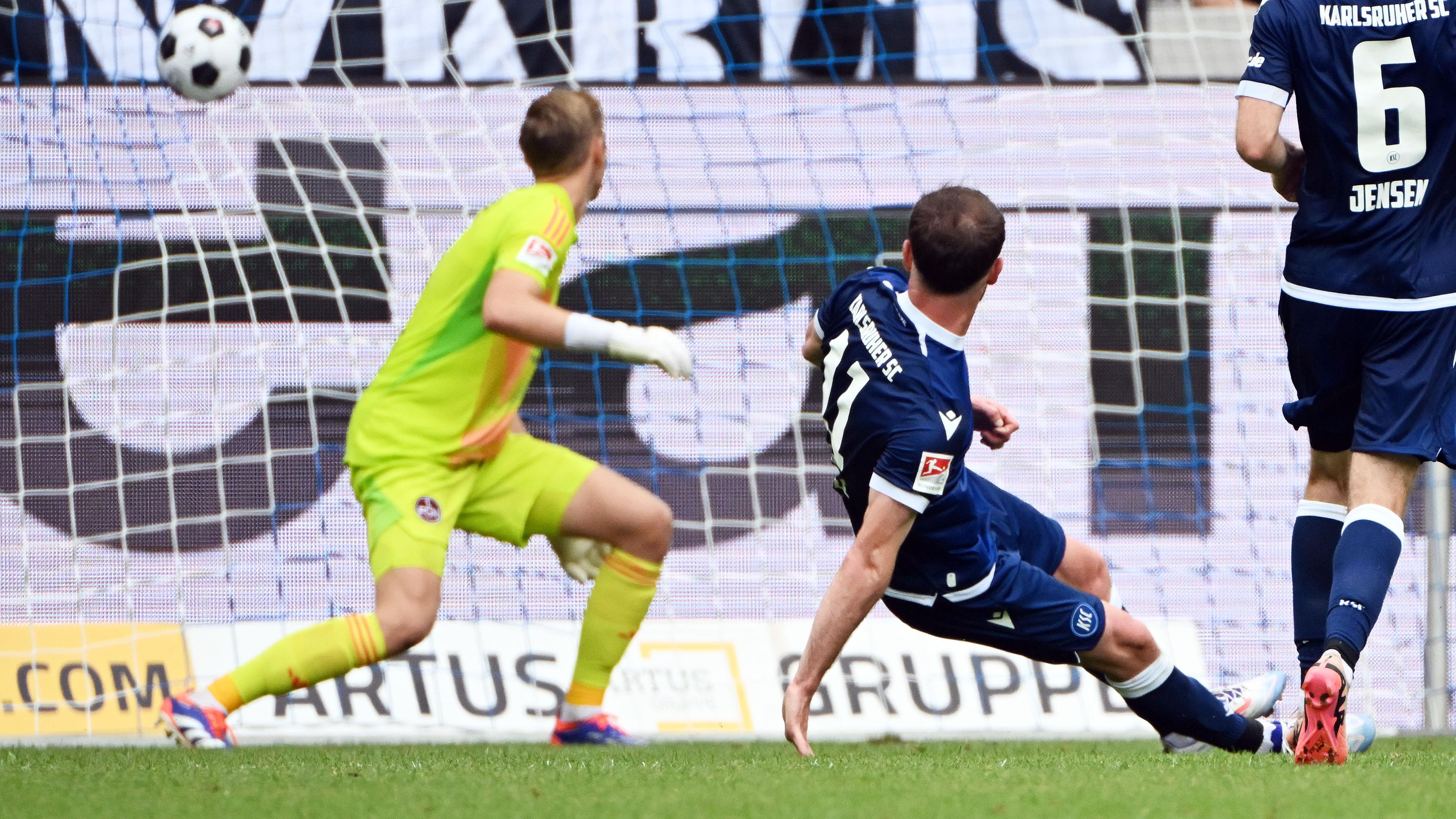 2. Fußball-Bundesliga: Karlsruhe - Nürnberg