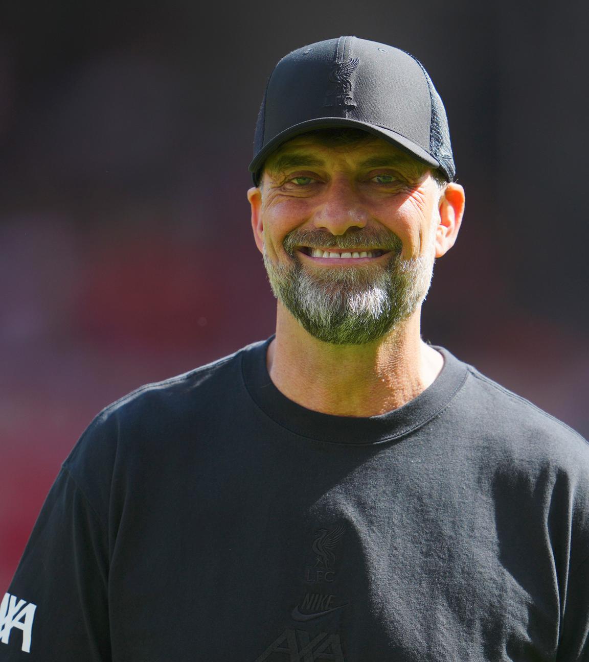 19.05.2024, Großbritannien, Liverpool: Jürgen Klopp in der Frontalansicht.