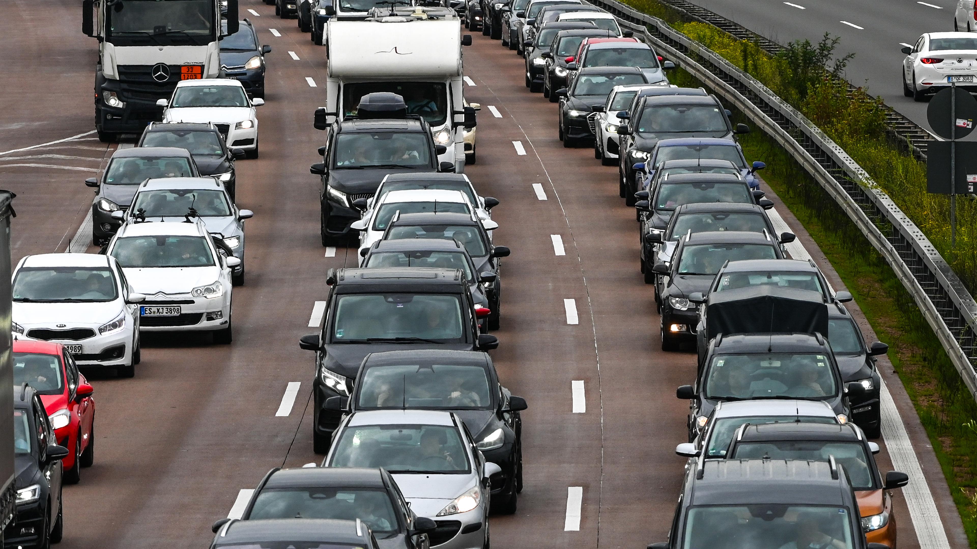 Stau auf der Autobahn