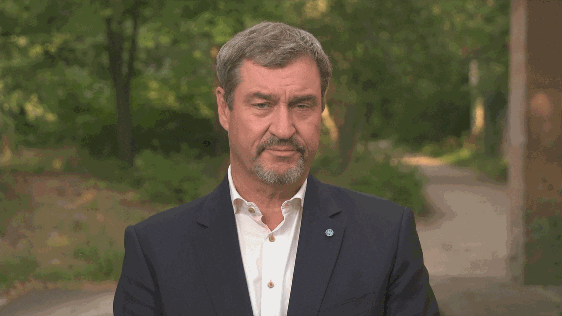 Markus Söder, bayrischer Ministerpräsident im Gespräch mit Antje Pieper