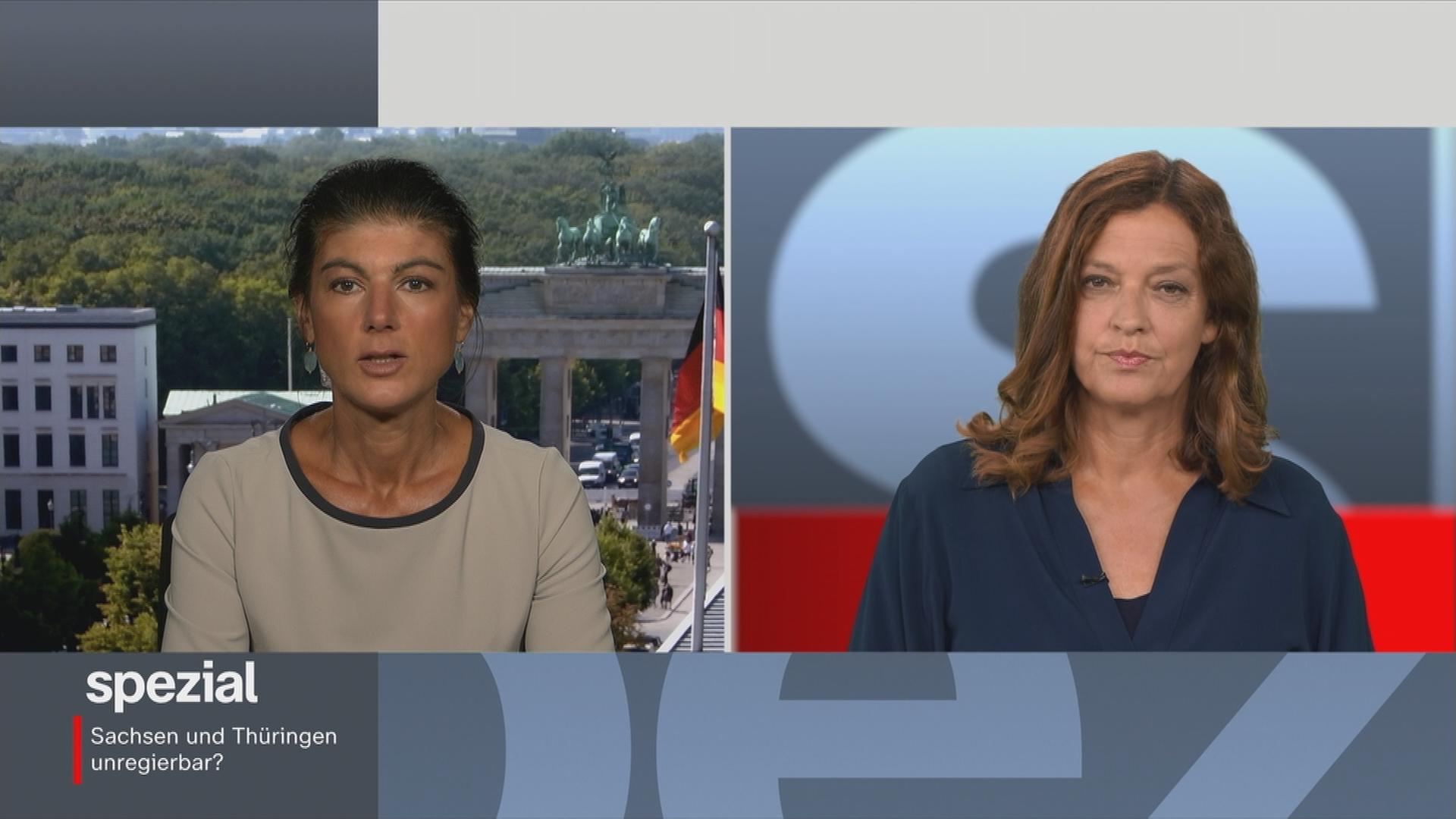 Antje Pieper im Gespräch mit Sahra Wagenknecht Vorsitzende BSW