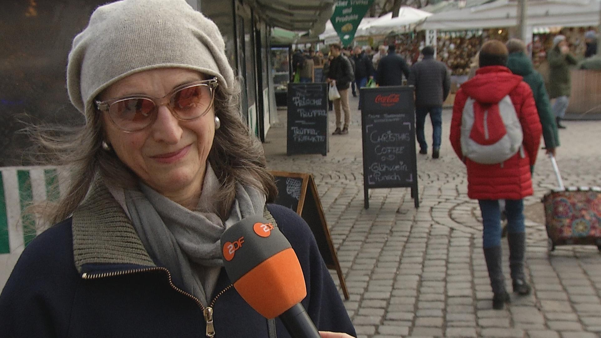 ZDFspezial vom 16.12.2024, Interview in München auf der Straße 