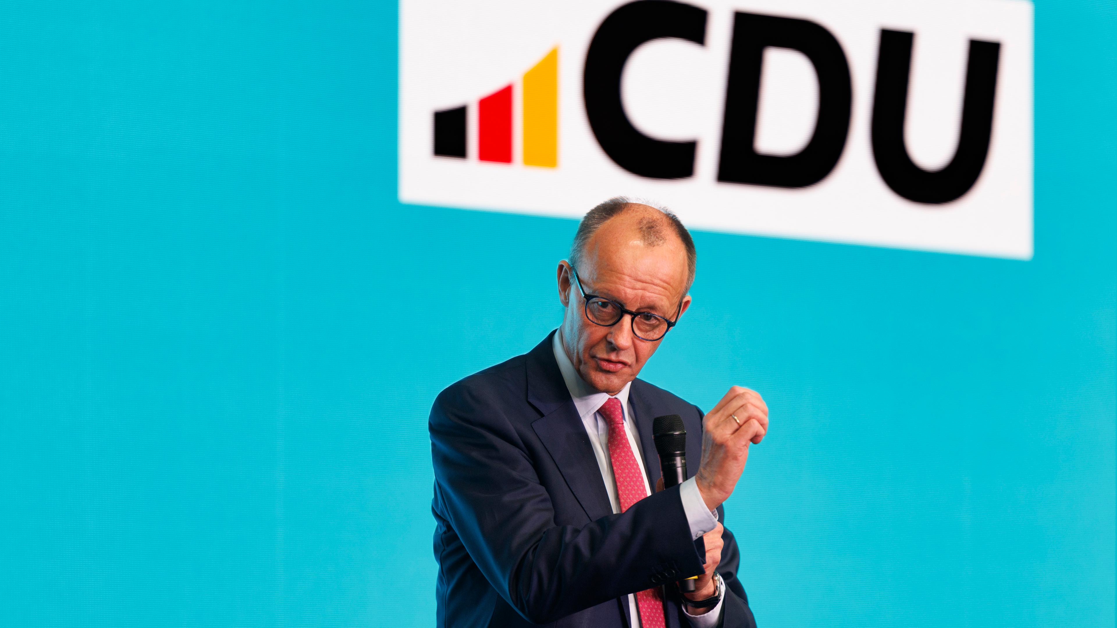 Wahlkampf der CDU mit Kanzlerkandidat Merz