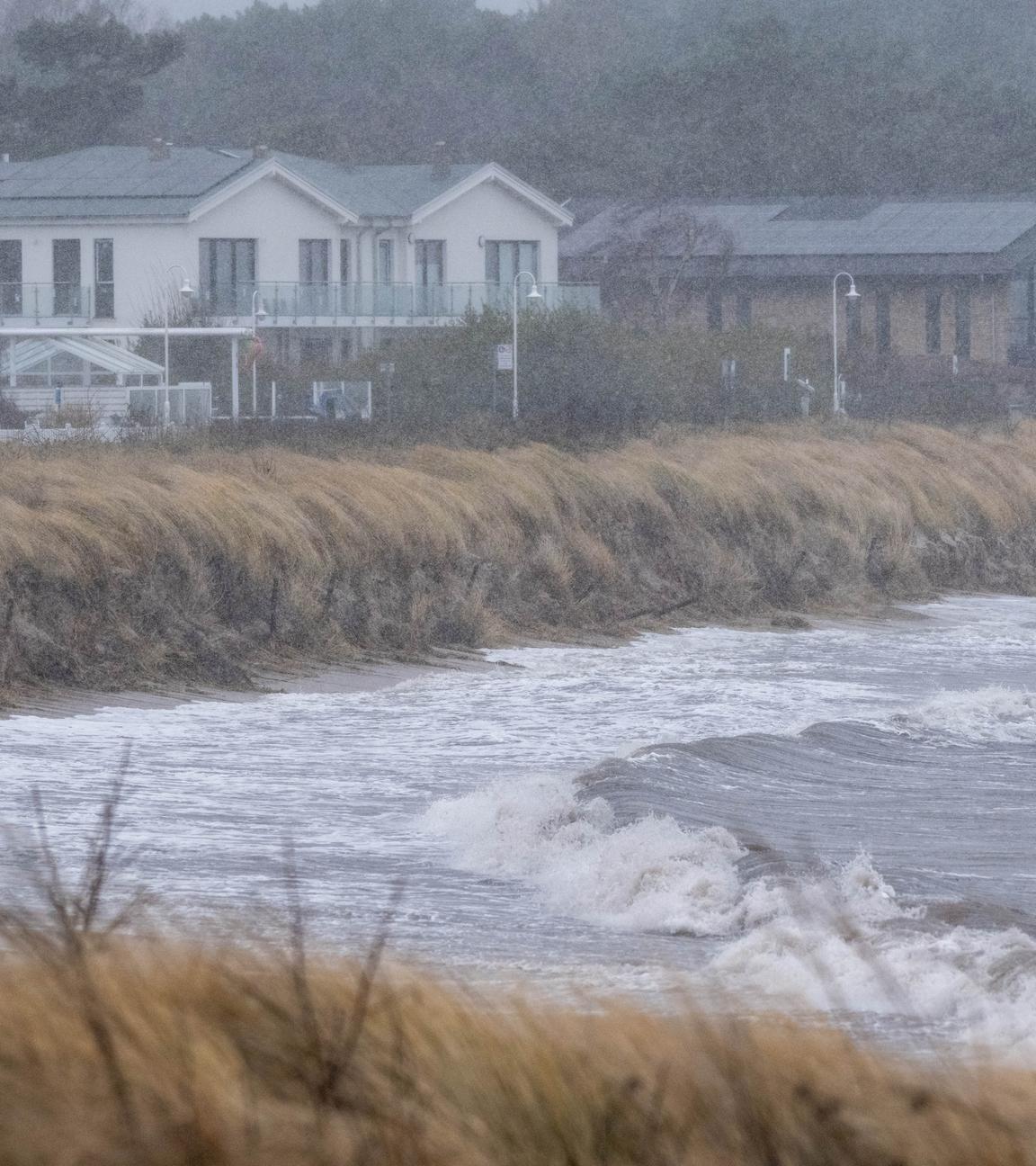 Sturmflut an der Ostsee