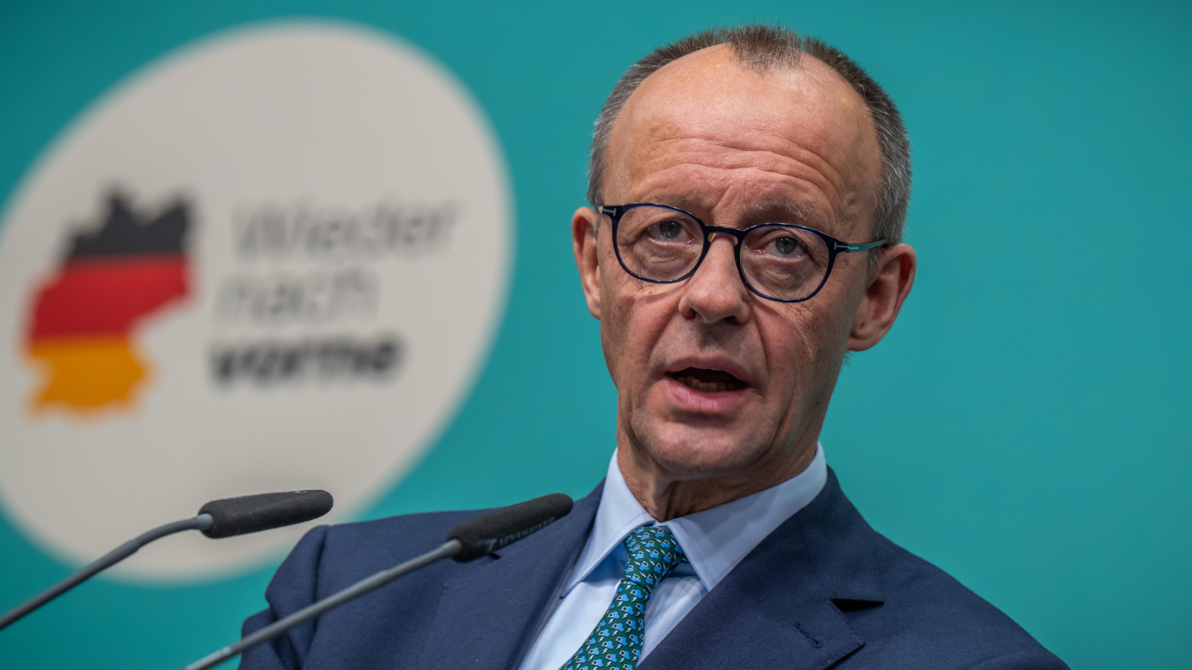 CDU Pressekonferenz Friedrich Merz Migrationspolitik