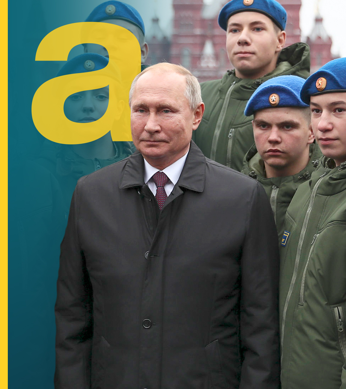 Putin vor jungen Soldaten