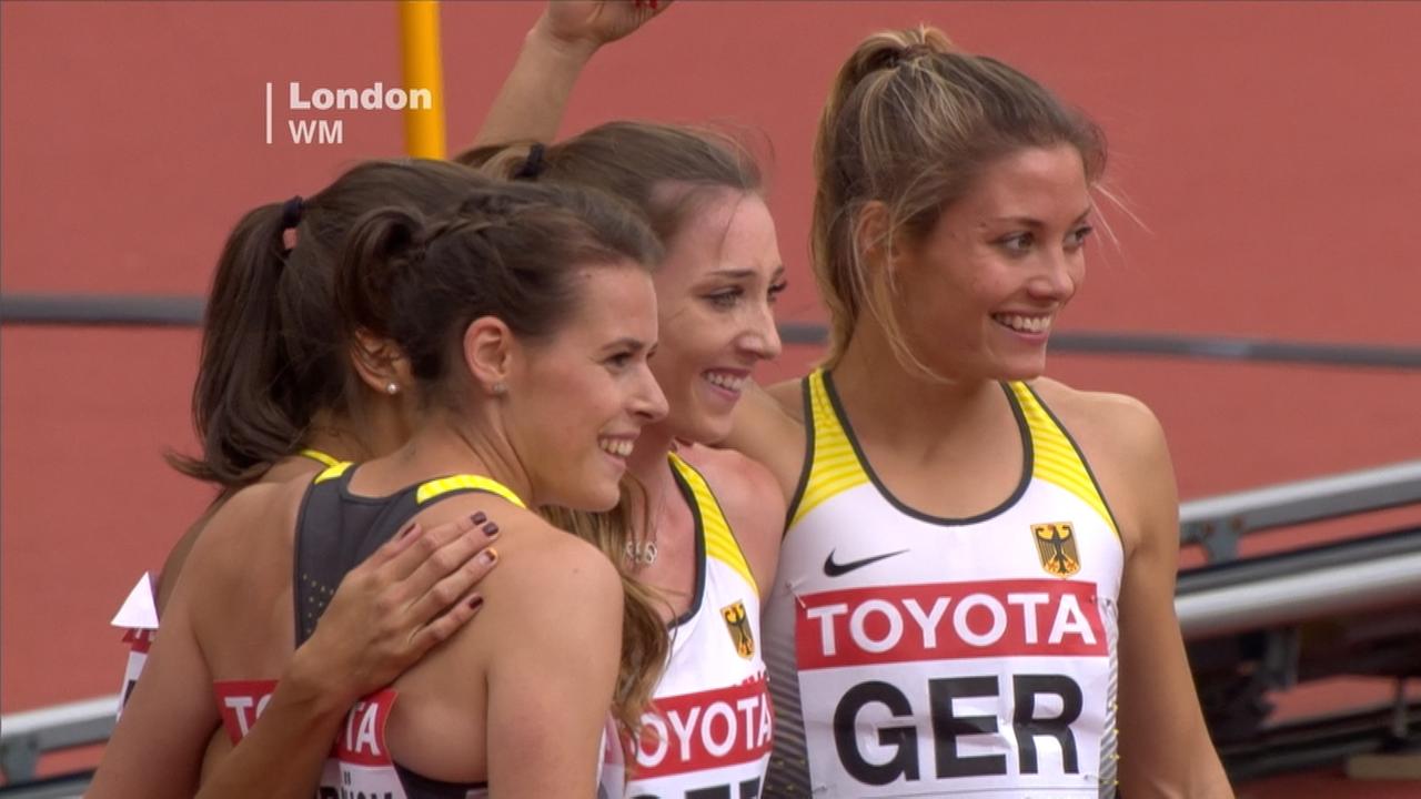 Die 4x400m Der Frauen Zdfmediathek