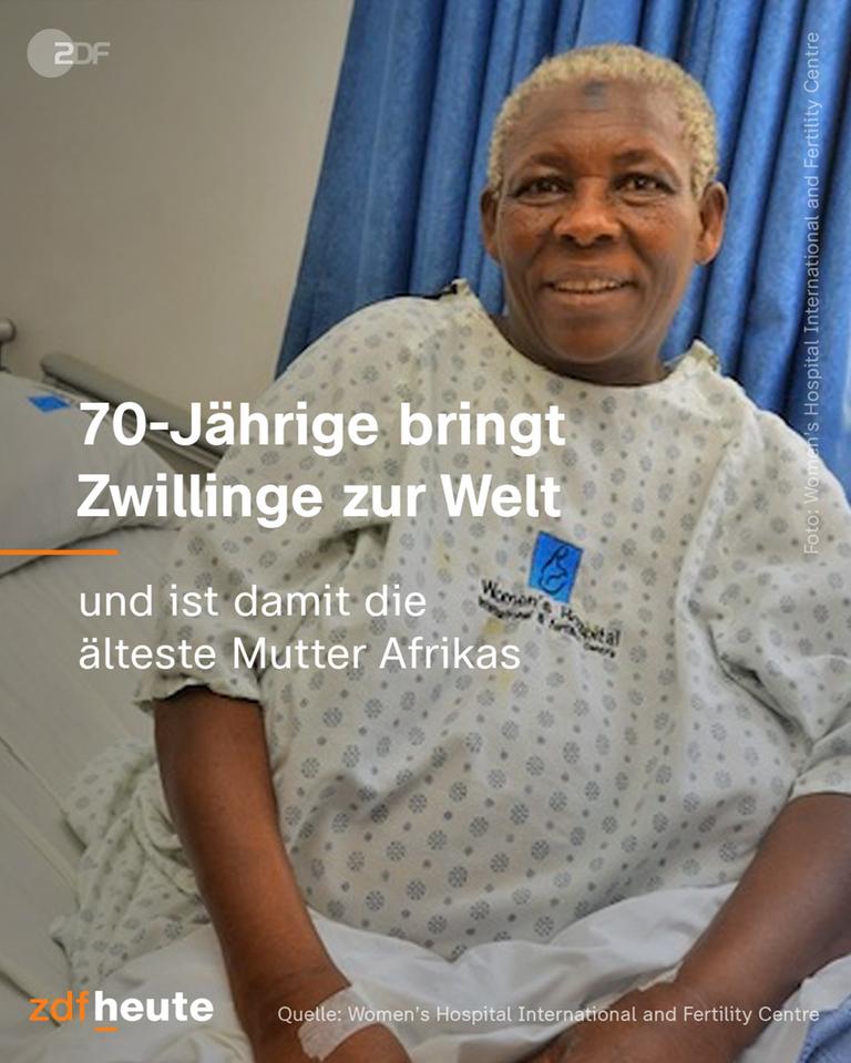 70-jährige Afrikanerin im Krankenhaus