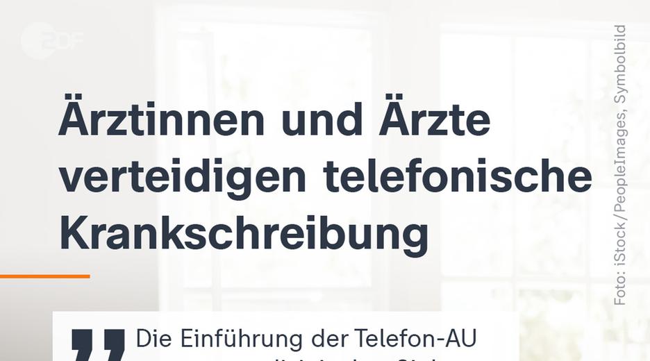 Ärzte verteidigen telefonische Krankschreibung