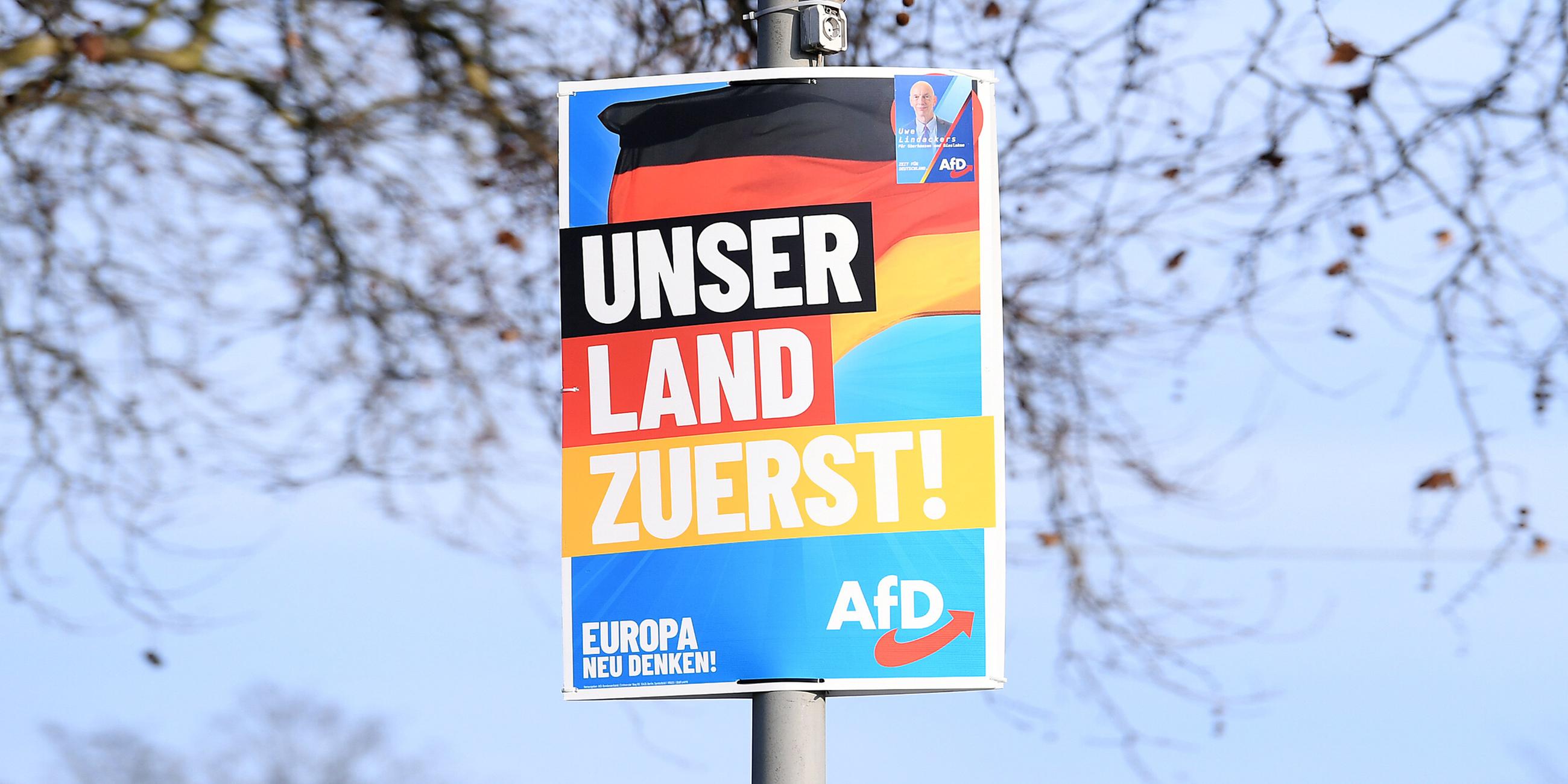 Wahlplakat der AfD 