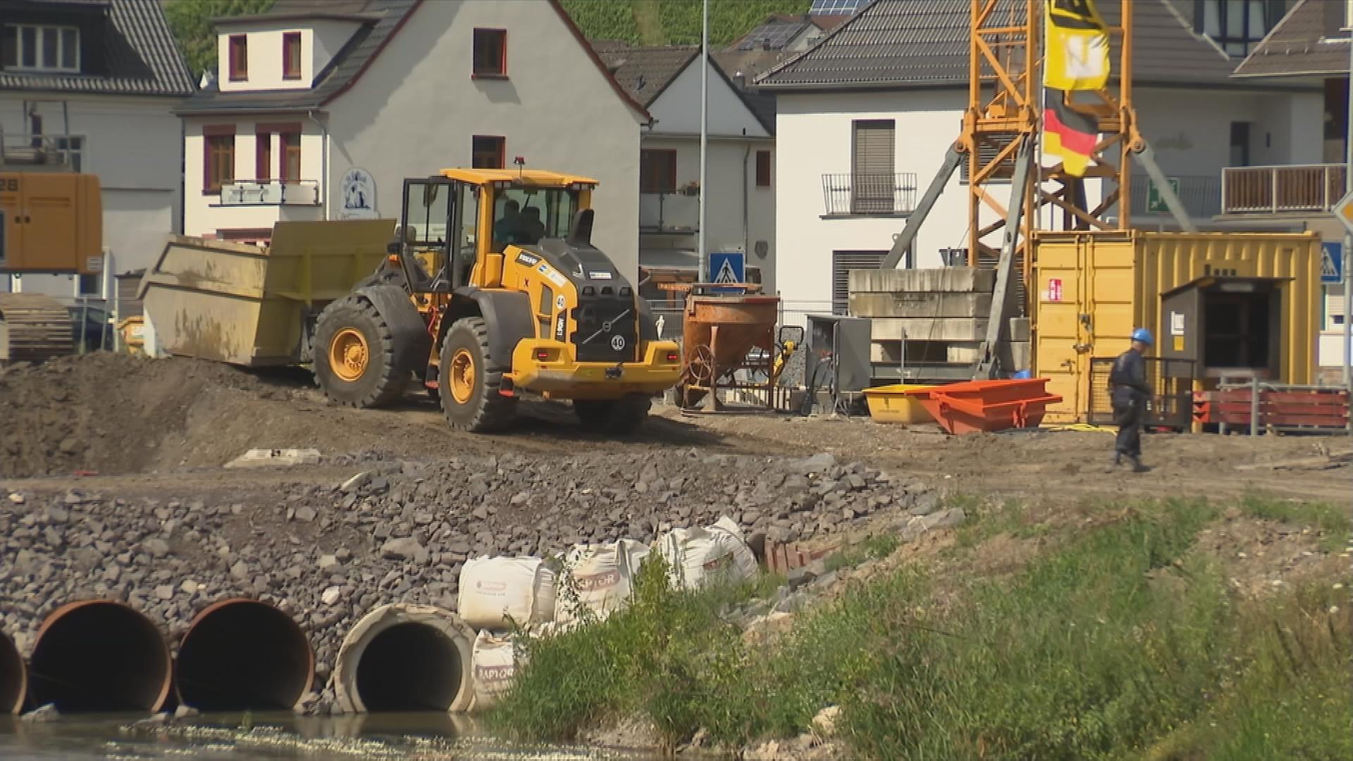 Baustelle im Ahrtal