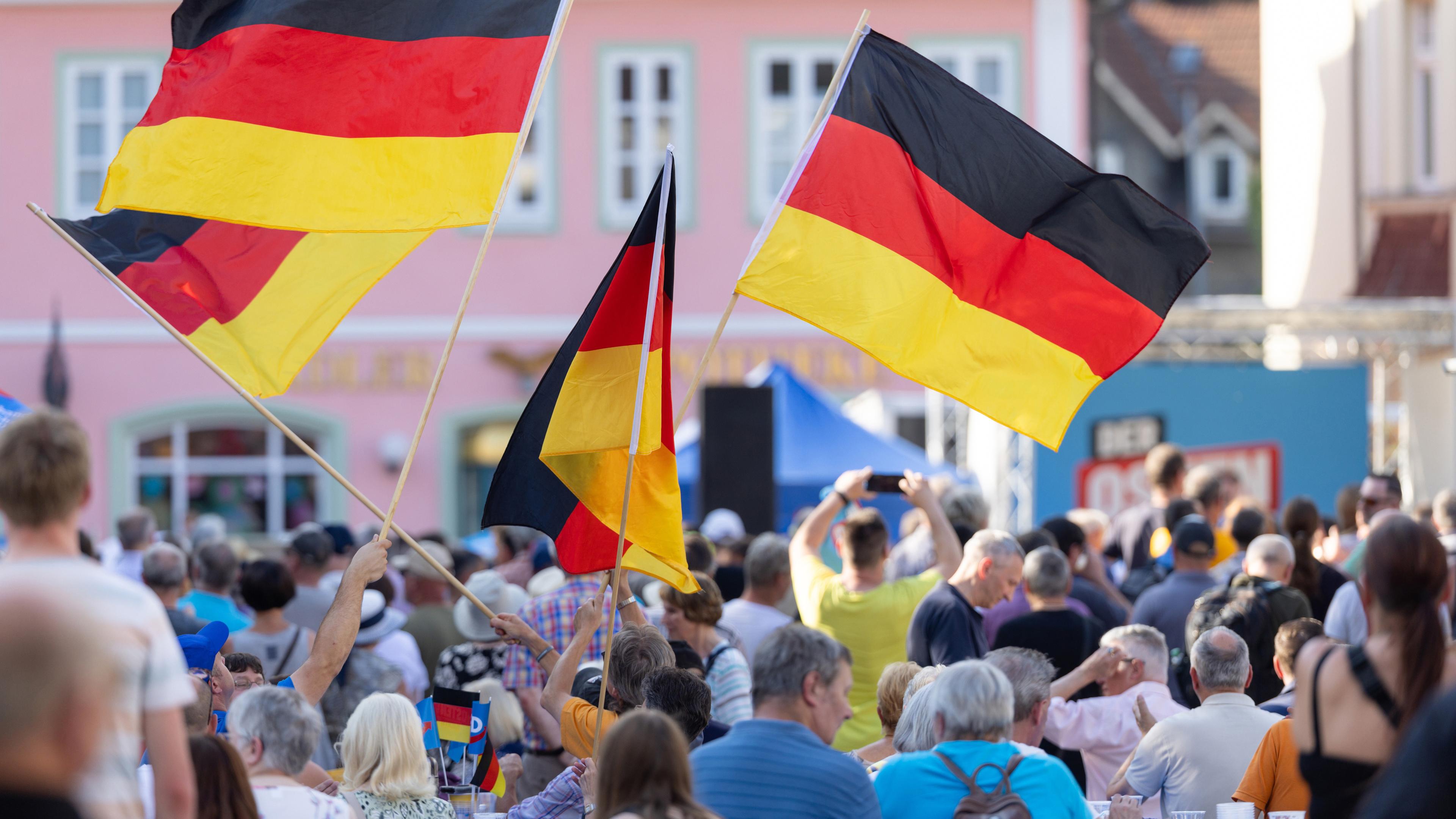 Wahlkampf der AfD Thüringen mit Spitzenkandidat Höcke