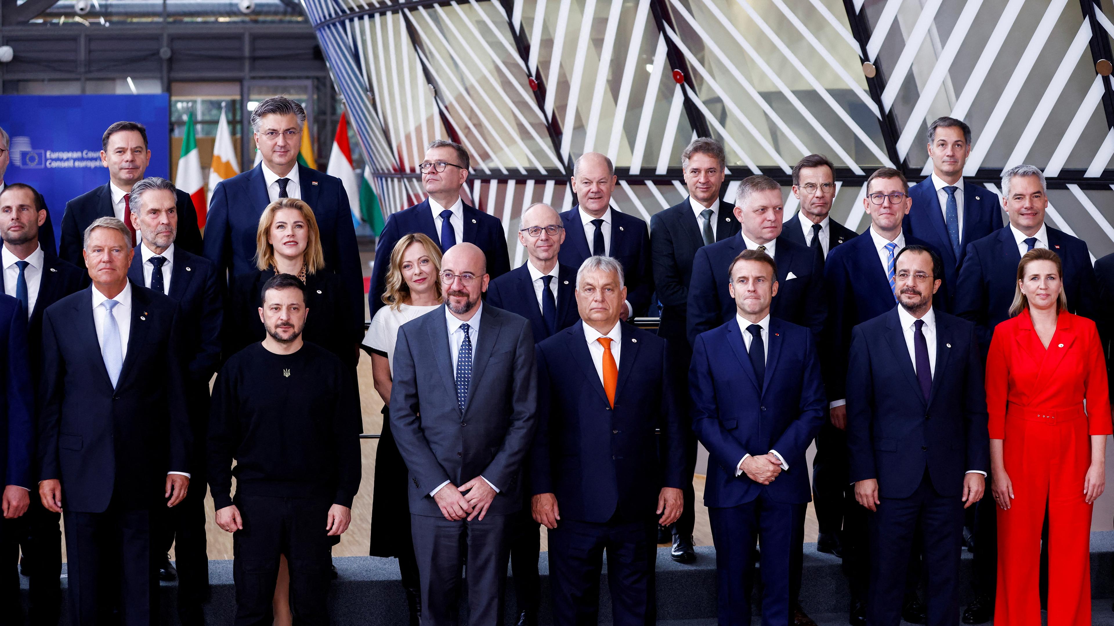 FILE PHOTO: EU leaders hold a summit in Brussels