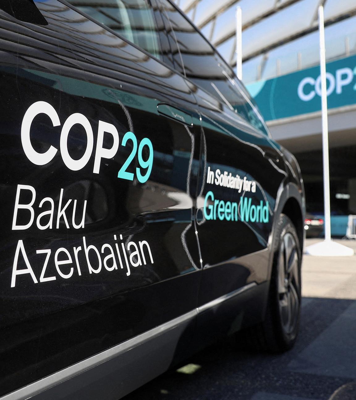 FILE PHOTO: Preparation for COP29 climate summit in Baku