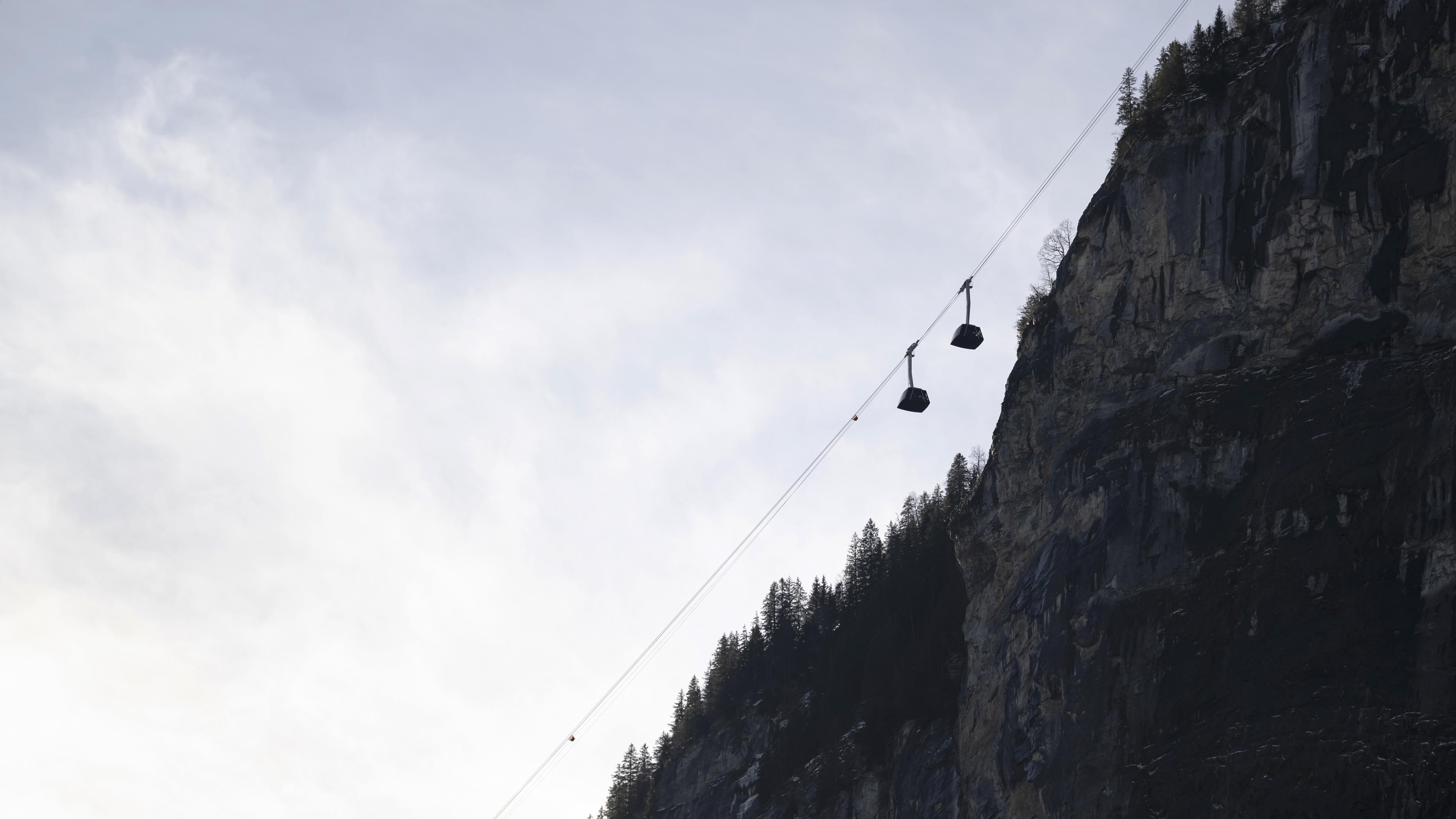 The world's steepest aerial tramway was inaugurated in Switzerland