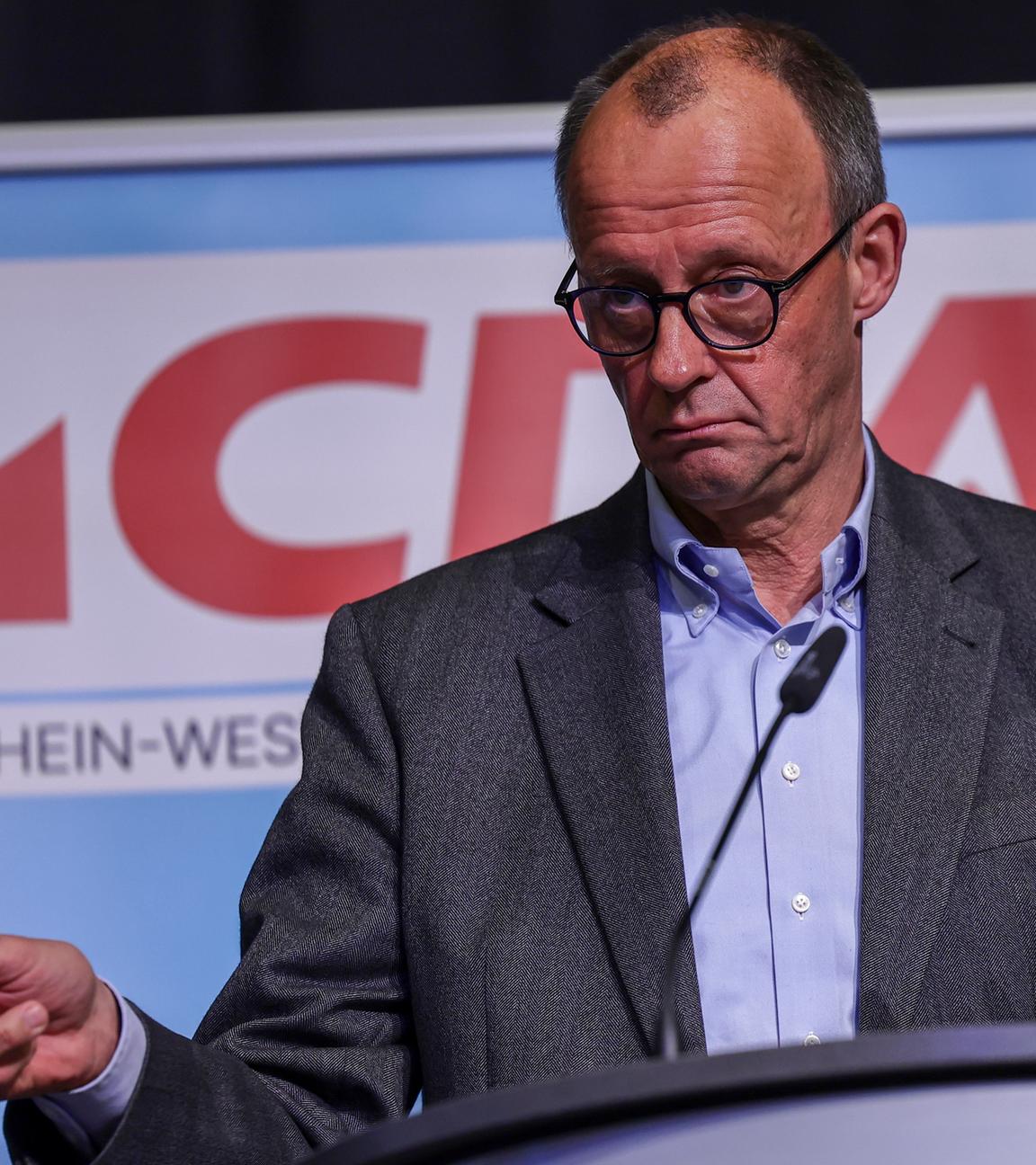 CDU leader Merz at the CDA Germany works council conference in Bochum