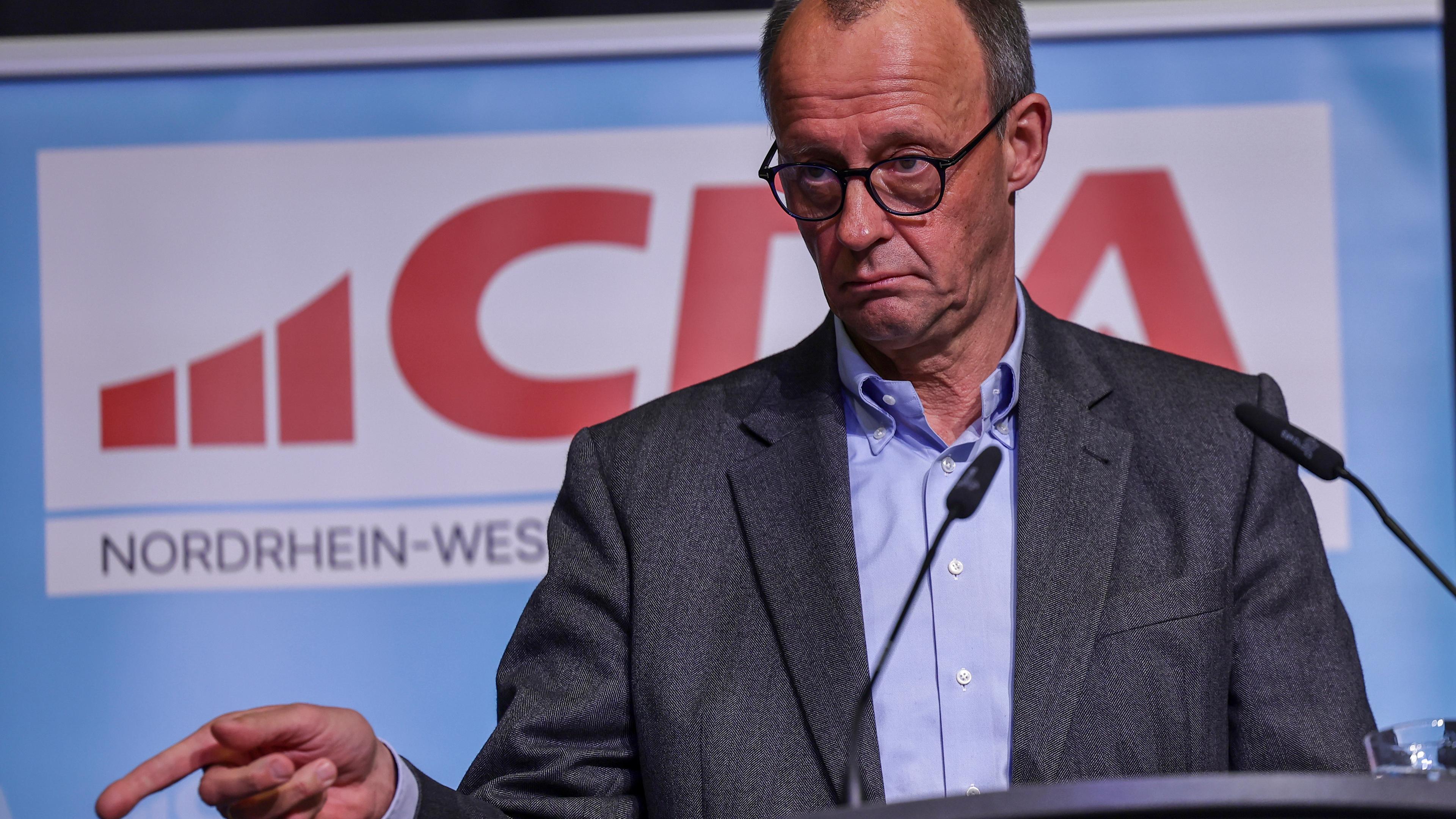 CDU leader Merz at the CDA Germany works council conference in Bochum