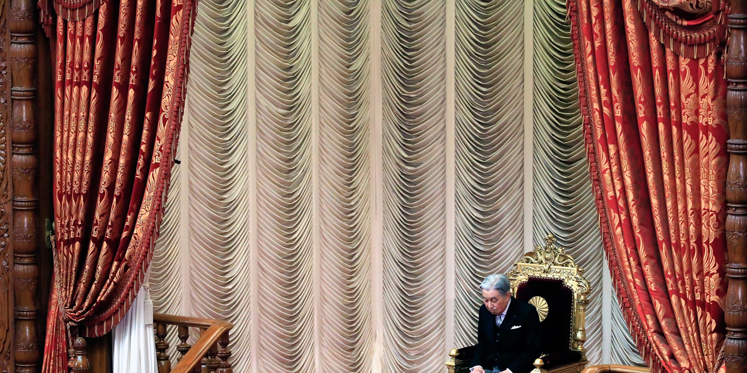 Kaiser Akihito zur Parlamentseröffnung (28.01.2019)