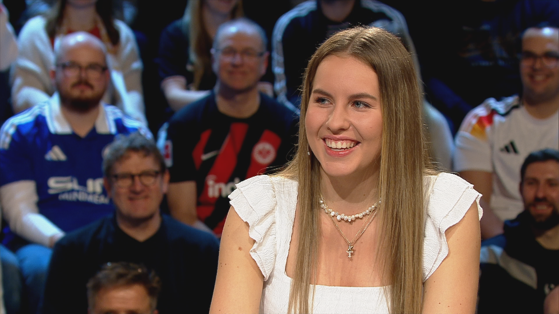 Die deustche Tischtennisspielerin Annett Kaufmann im aktuellen Sportstudio.