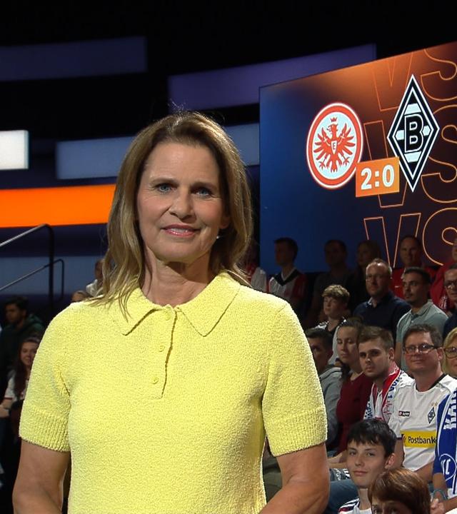 Die Moderatorin Katrin Müller-Hohenstein im aktuellen Sportstudio.