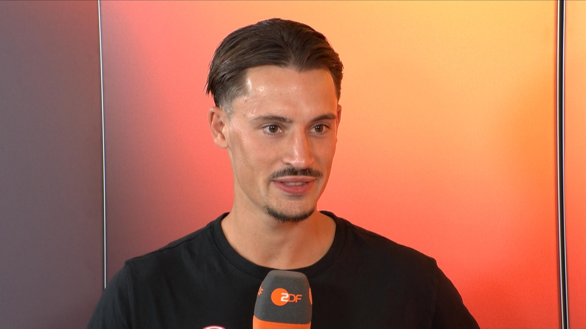 Robin Koch von Eintracht Frankfurt im Interview beim aktuellen Sportstudio.