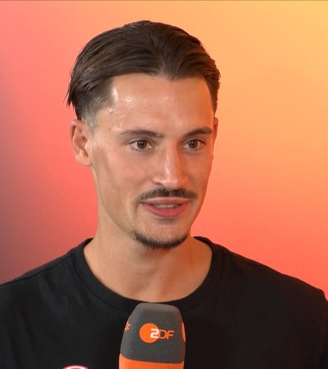 Robin Koch von Eintracht Frankfurt im Interview beim aktuellen Sportstudio.