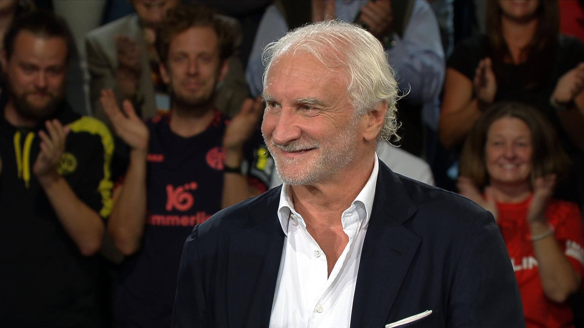 Rudi Völler beim Interview im aktuellen Sportstudio.