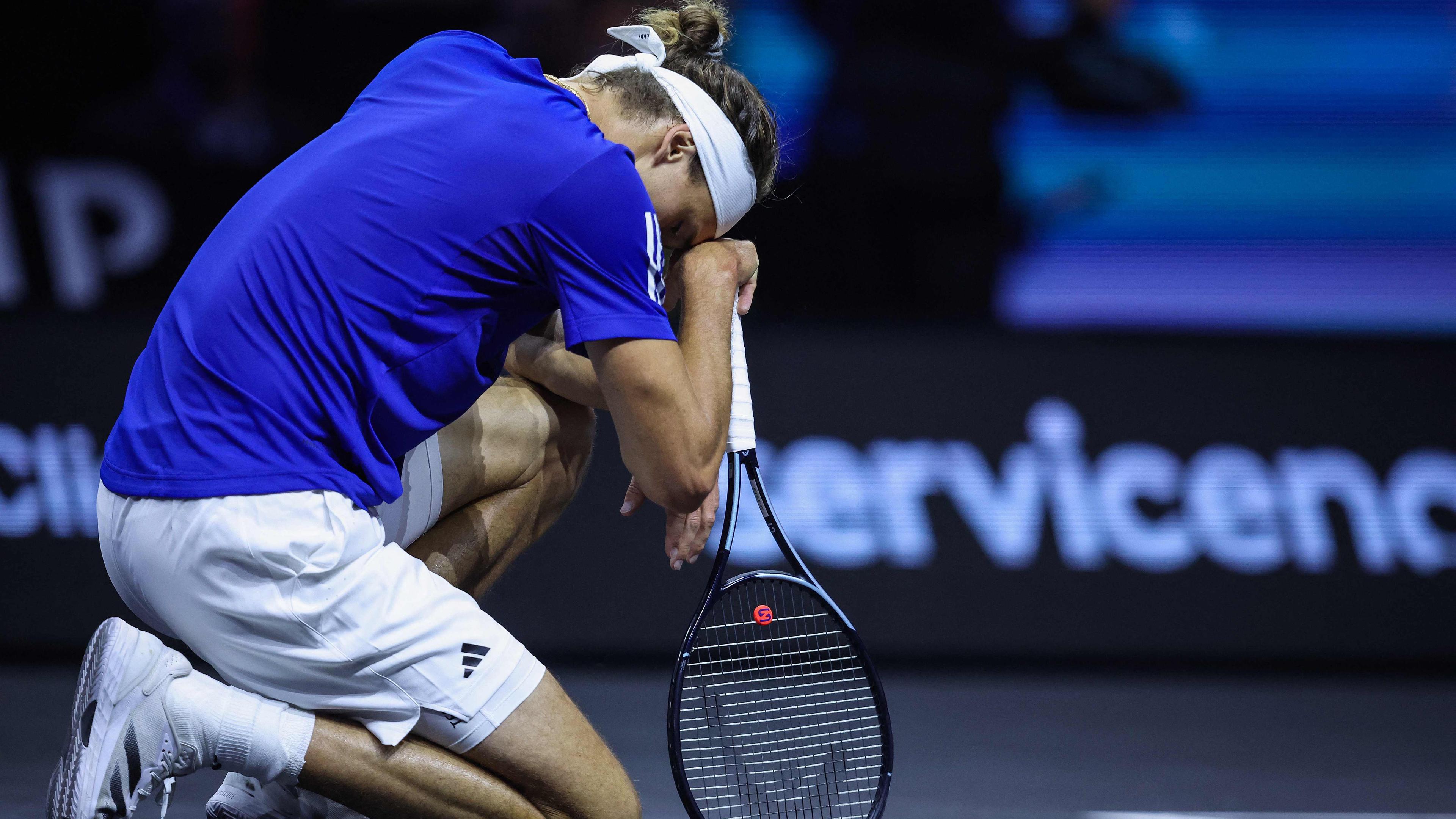 Alexander Zverev am 21.09.24 gegen Taylor Fritz.