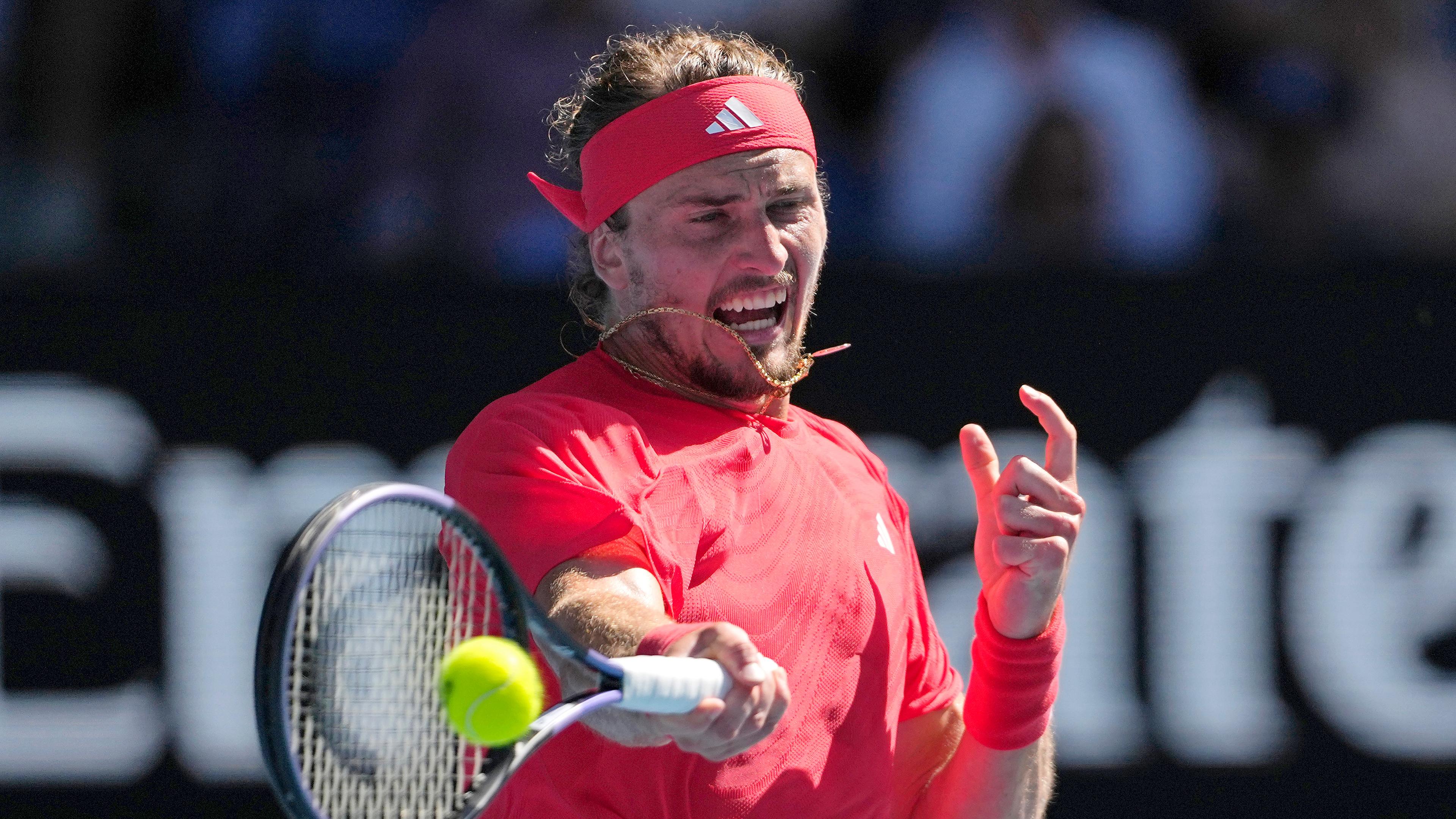 Alexander Zverev bei der Australian Open, aufgenommen am 21.01.2025