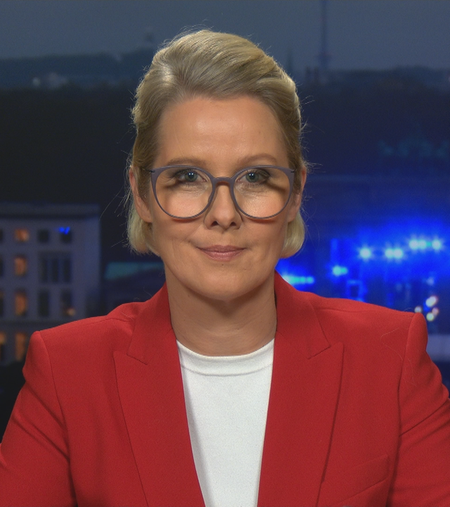 ZDF-Hauptstadtreporterin Nicole Diekmann bei ZDFheute live. 