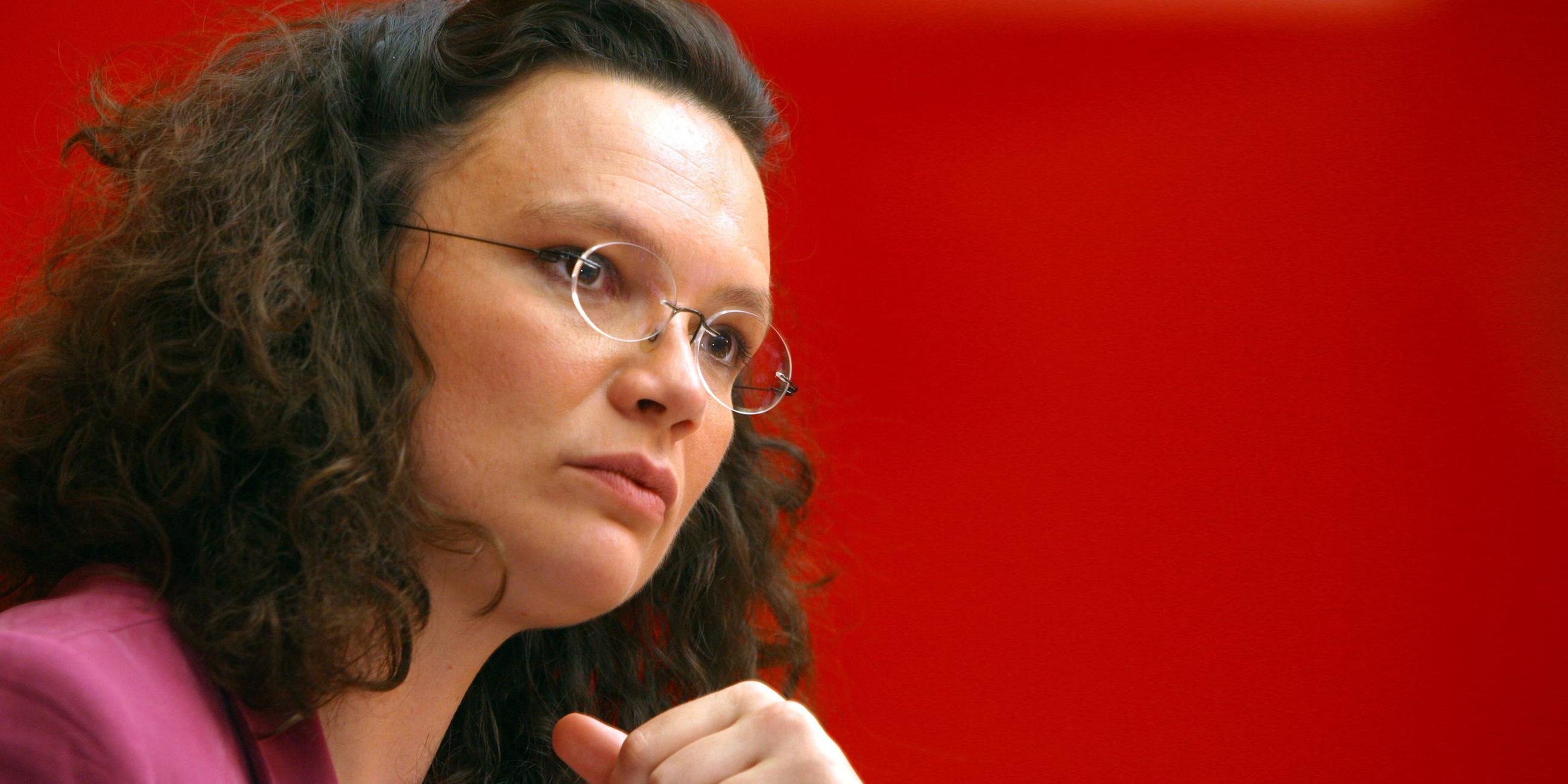 Archiv: Andrea Nahles am 16.06.2004 in Berlin
