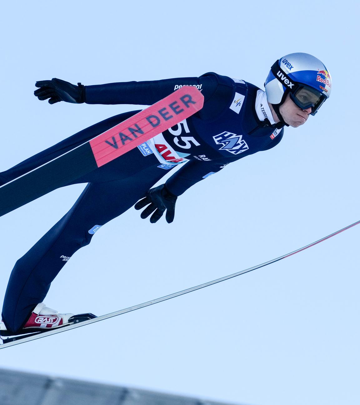 13.03.2025, Norwegen, Oslo: Ski nordisch/Skispringen: Großschanze, Herren, 1. Durchgang, Andreas Wellinger aus Deutschland in Aktion. 