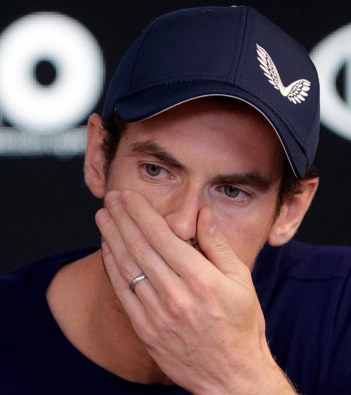 Andy Murray weinend bei Pressekonferenz, Melbourne, 11.01.19