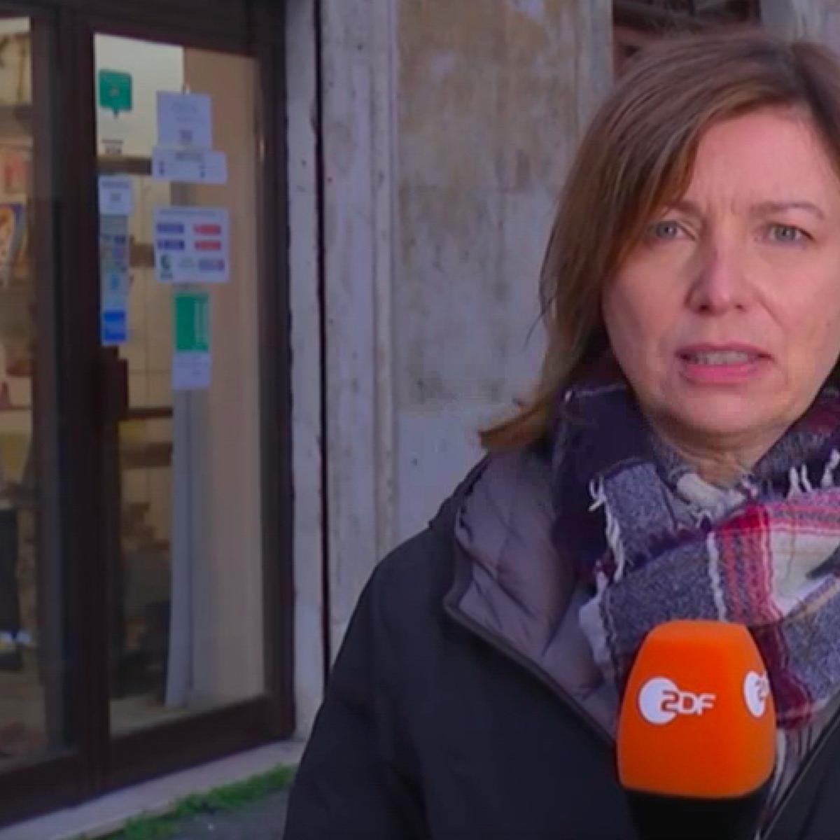 Screenshot aus Video: ZDF-Korrespondentin Annette Hilsenbeck