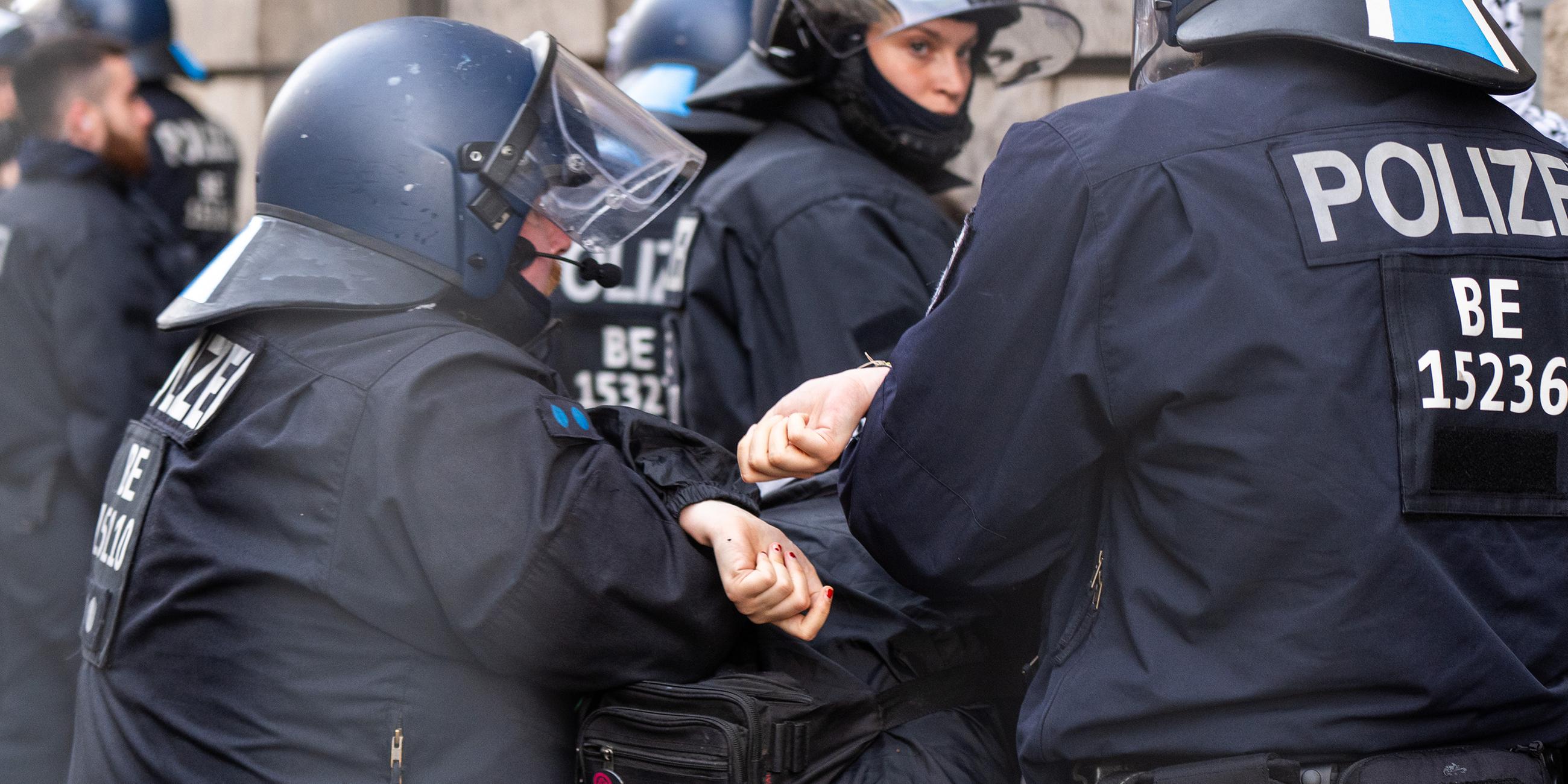 Polizei löst propalästinensische Demonstration auf