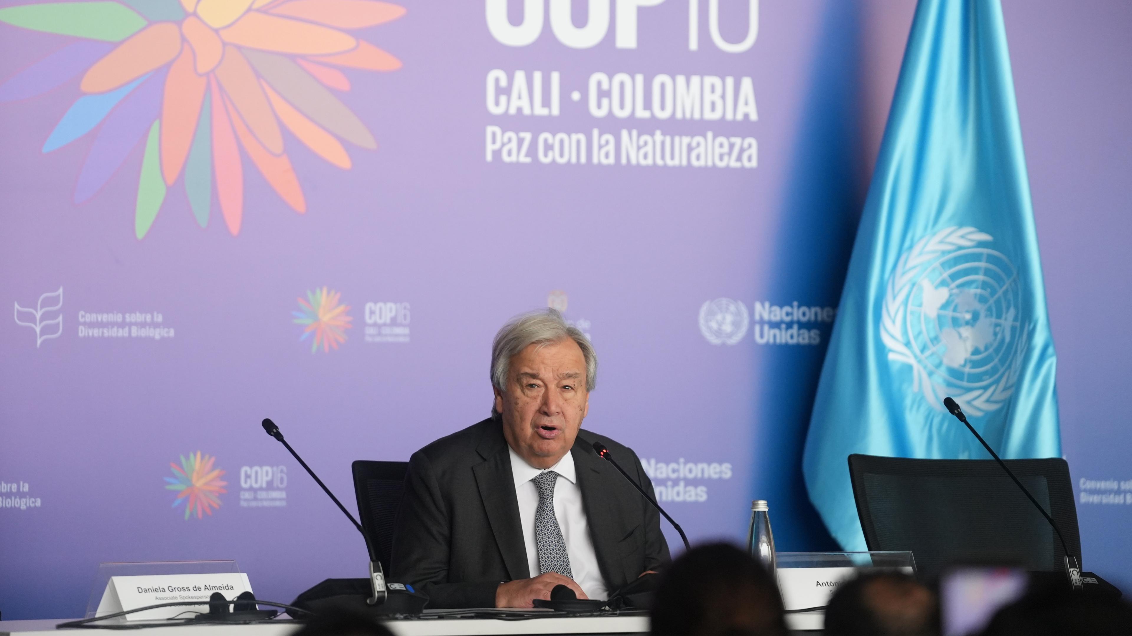 UN-Generalsekretär Antonio Guterres bei der COP 16