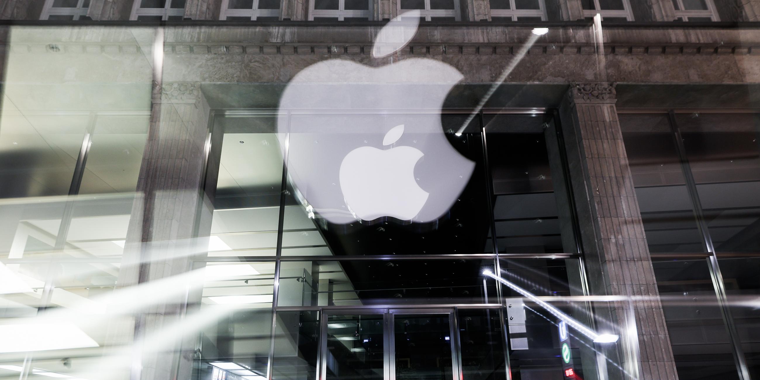 Hamburg: Das Logo des US-amerikanischen Technologieunternehmens Apple