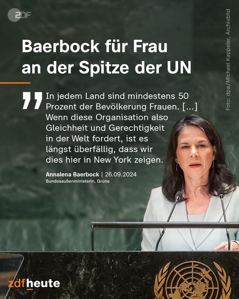 Annalena Baerbock bei der UN-Vollversammlung