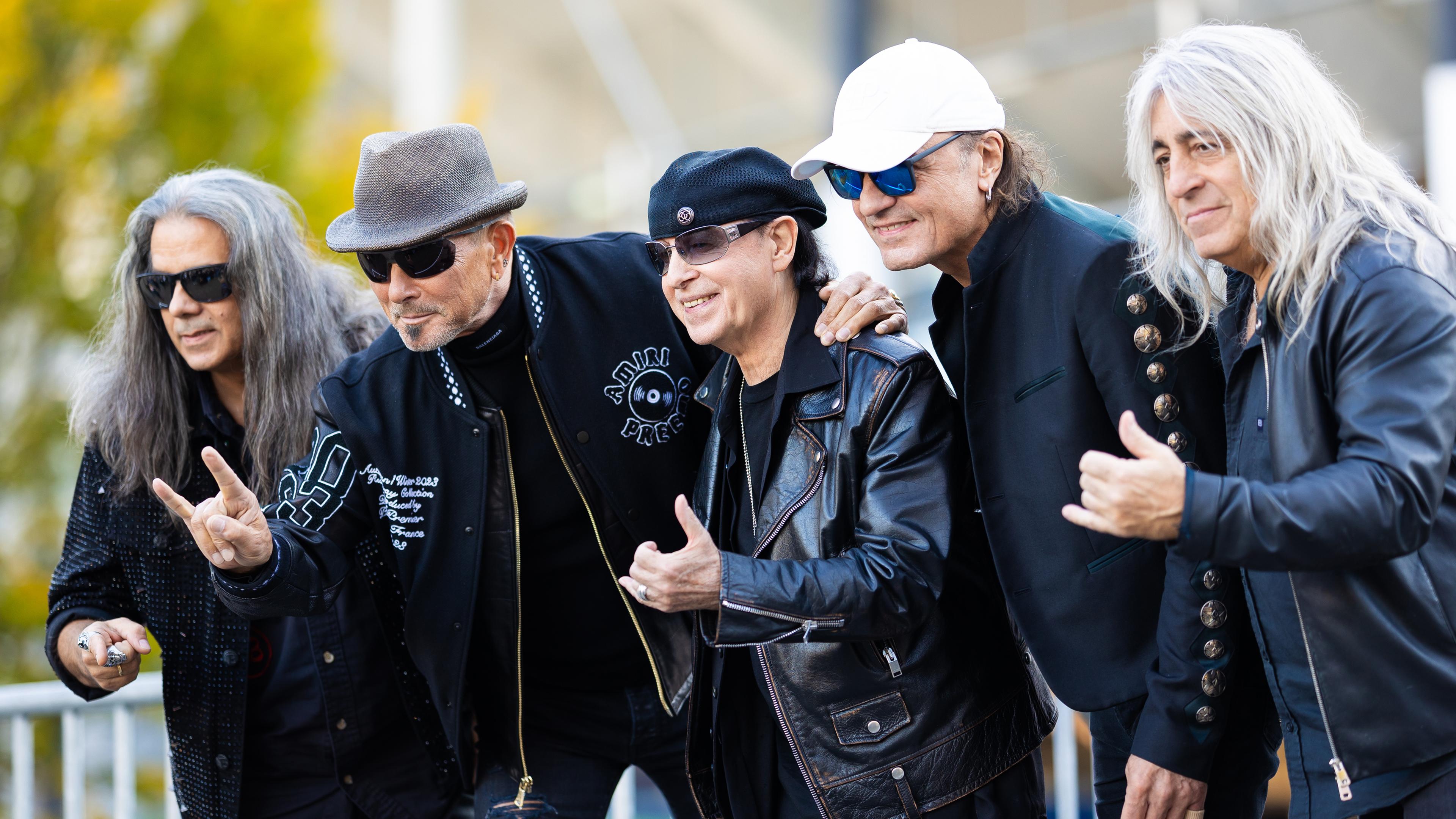 Fünf Mitglieder der Band "Scorpions"