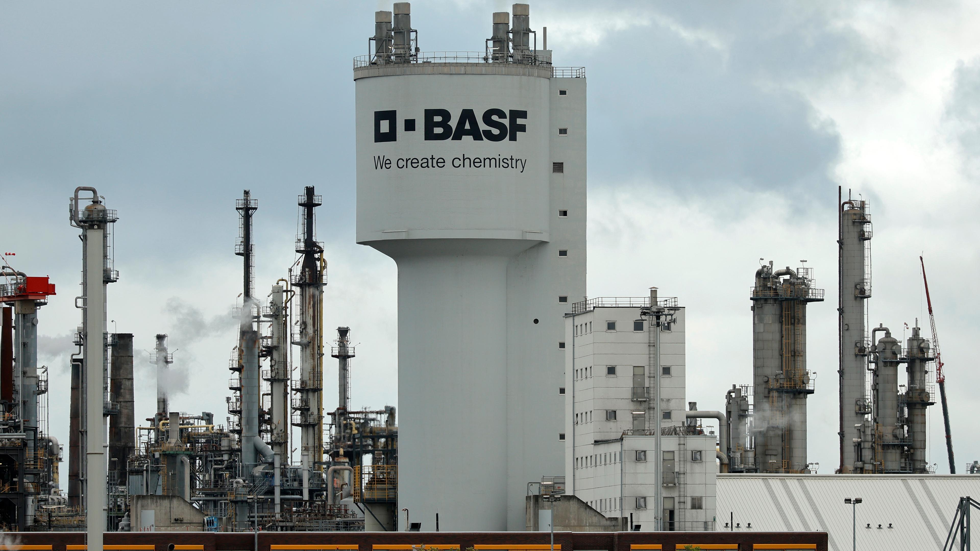 Anlage des BASF-Werkes in Ludwigshafen