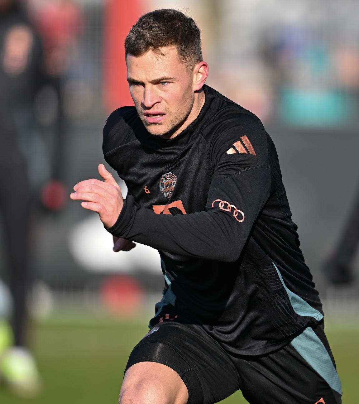 Joshua Kimmich von München in Aktion beim Training des Bayern Münchens.