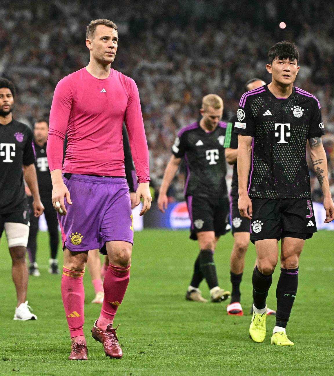 Bayern-Team nach dem Spiel gegen Real Madrid