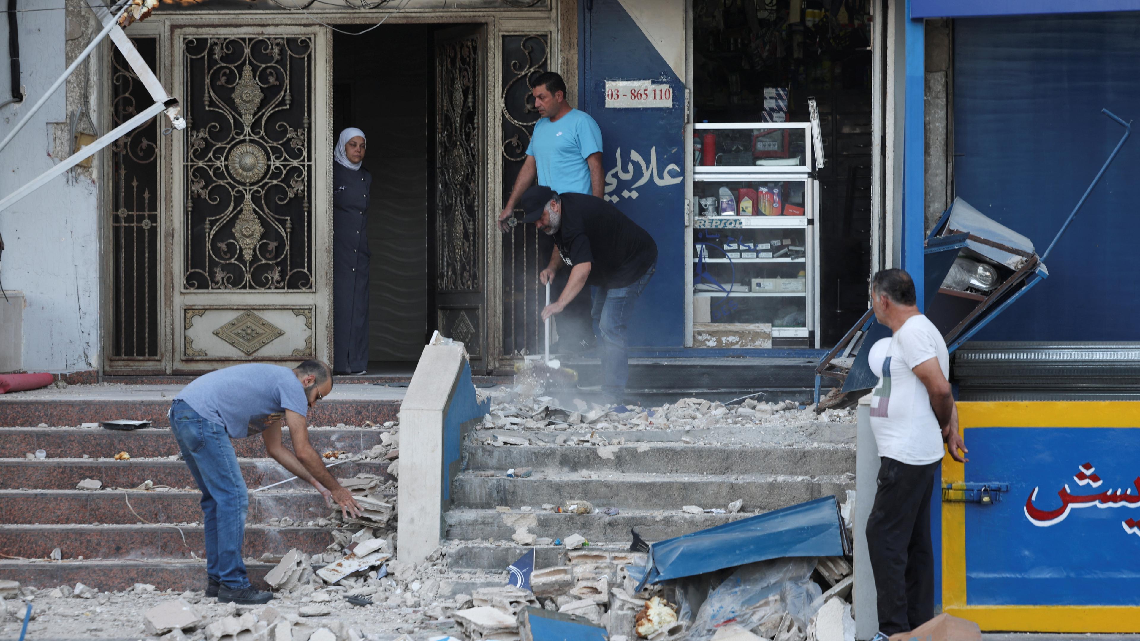 Haus in Beirut nach israelischem Angriff